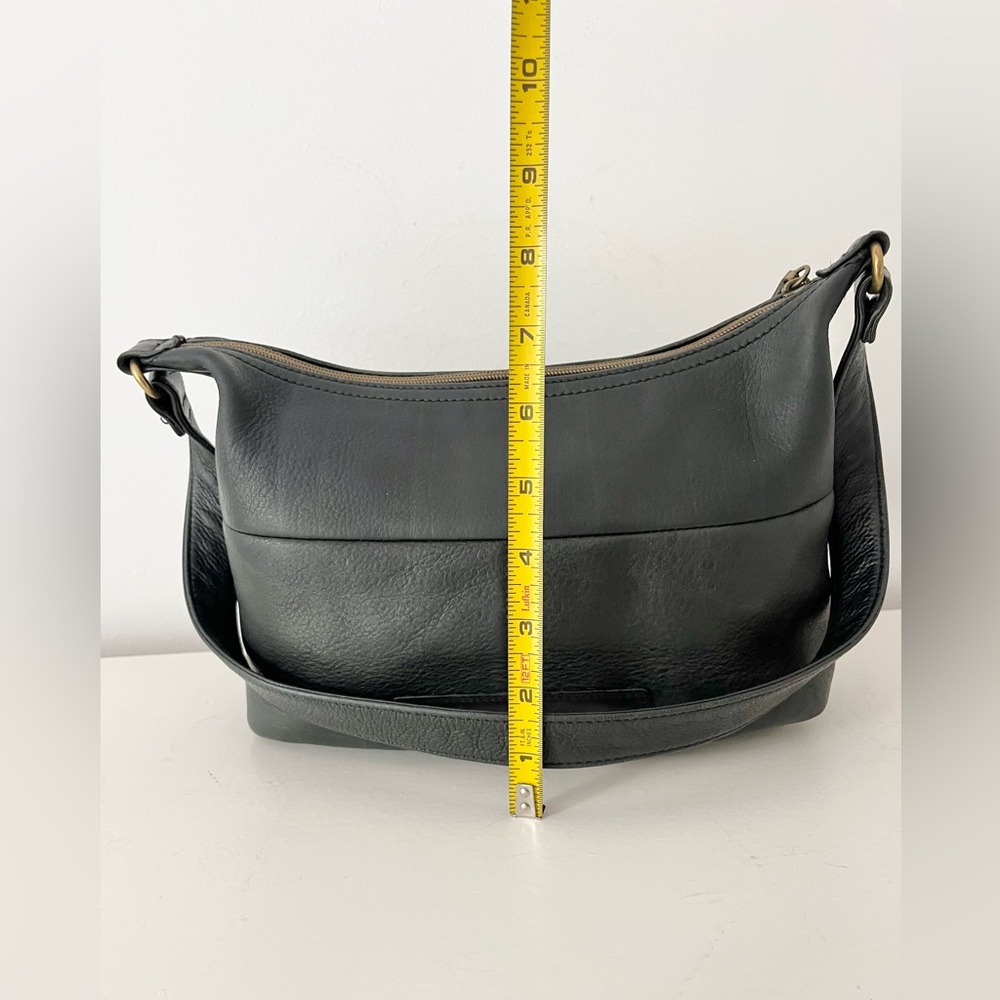 Fossil Black Leather Shoulder Bag Vintage Style 75082 - Picture 10 of 15